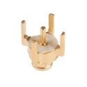 Huber+Suhner MMBX Series Coaxial Connector Through Hole Male, 50 Ω, Straight Body, Solder Termination 81_MMBX-50-0-2/111_NE