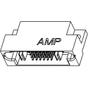 TE Connectivity MULTI-BEAM XL Series Right Angle Through Hole Heavy Duty Power Connector 26-Contact 1 Row 2.54 mm 6450330-1