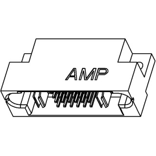 TE Connectivity MULTI-BEAM XL Series Right Angle Through Hole Heavy Duty Power Connector 26-Contact 1 Row 2.54 mm 6450330-1