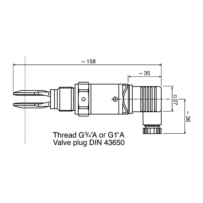 Vega VEGASWING 51 Series Tuning Fork Level Switch, Horizontal Mount, Stainless Steel Housing, ATEX Rated SG51.XXSGATPV