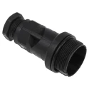Bulgin Straight Circular Connector Backshell Polyamide Housing Black 61.5mm Length PX0801