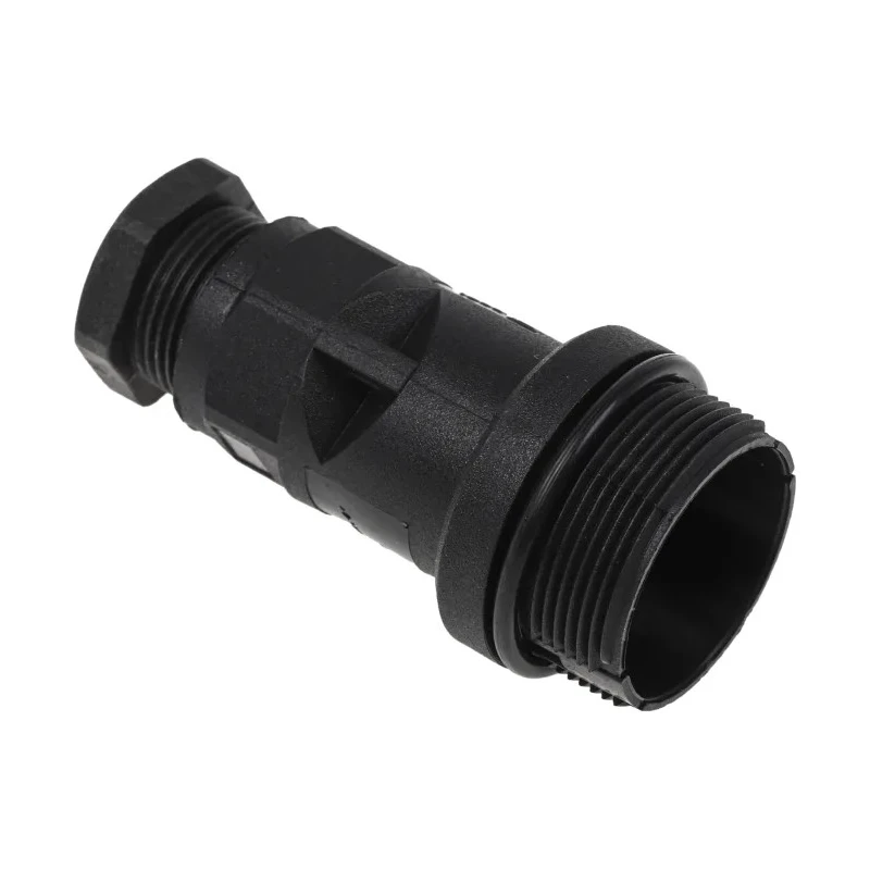 Bulgin Straight Circular Connector Backshell Polyamide Housing Black 61.5mm Length PX0801