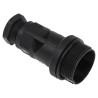 Bulgin Straight Circular Connector Backshell Polyamide Housing Black 61.5mm Length PX0801