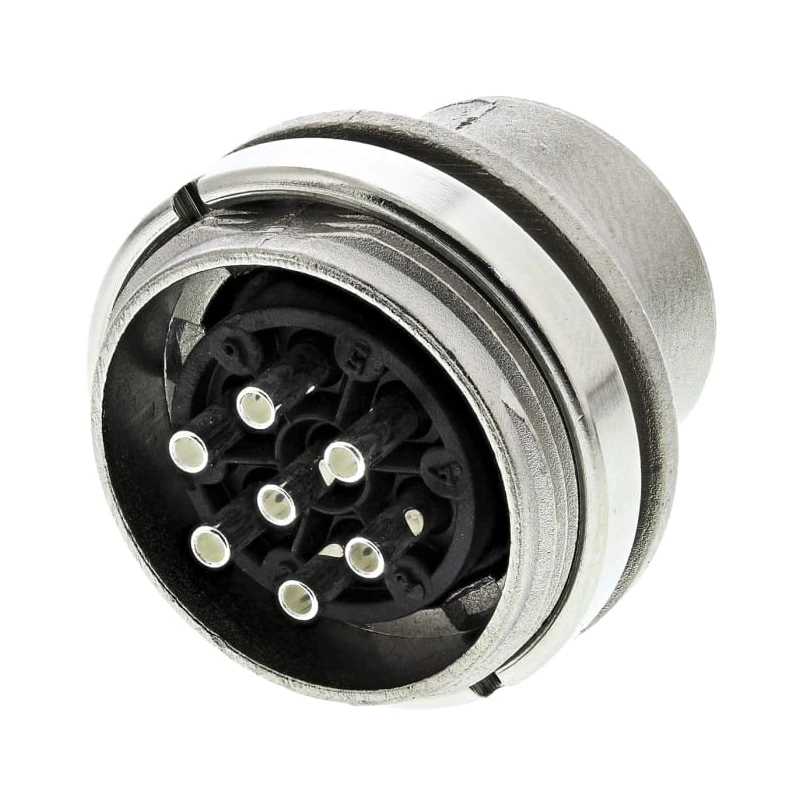 Amphenol Industrial signalmate C091 7 Pole Straight M16 DIN Plug, 5A, 300V, IP40, Screw-On Panel Mount T3477 000 RS