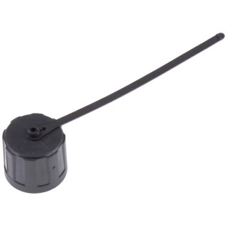 Bulgin EXP Dust Cap, Shell Size 22 mm, IP68 Rated, Nickel Finish, Polyester, Nitrile, Silicone Rubber 