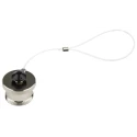 Lapp SIGNAL M23 Dust Cap Metal with Nickel Finish, Panel Mount with Cord 75018410