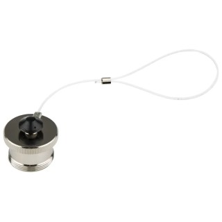 Lapp SIGNAL M23 Dust Cap Metal with Nickel Finish, Panel Mount with Cord 75018410