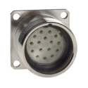 Lapp Circular Connector, 16 Contacts, Panel Mount Socket, Female, 19.5 mm, IP65, Screw Lock, Copper 50101200+00008707