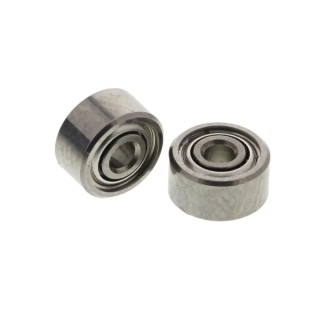 NMB Double Row Deep Groove Ball Bearing 1.5 mm ID, 5 mm OD, Shielded, Martensitic Stainless Steel DDR-515ZZHA3P25LY121