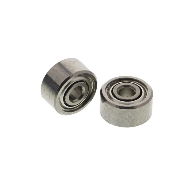 NMB Double Row Deep Groove Ball Bearing 1.5 mm ID, 5 mm OD, Shielded, Martensitic Stainless Steel DDR-515ZZHA3P25LY121