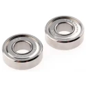 NMB Double Row Deep Groove Ball Bearing 8 mm ID, 19 mm OD, 6 mm Race Width, Shielded DDR-1980ZZMTRA5P24LY121