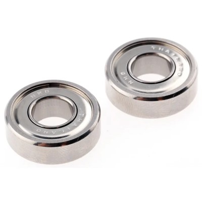NMB Double Row Deep Groove Ball Bearing 8 mm ID, 19 mm OD, 6 mm Race Width, Shielded DDR-1980ZZMTRA5P24LY121