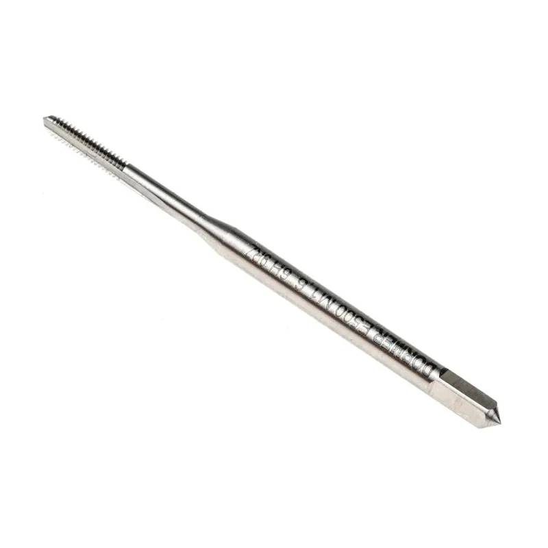 Dormer Metric Standard Machine Threading Tap M1.6 Thread, Straight Flute, Right Hand, HSS, ISO 529 E500M1.6NO3