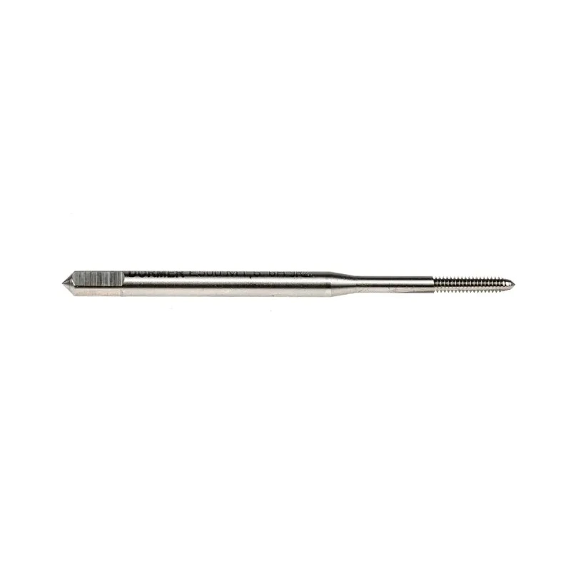 Dormer Metric Standard Machine Threading Tap M1.6 Thread, Straight Flute, Right Hand, HSS, ISO 529 E500M1.6NO3
