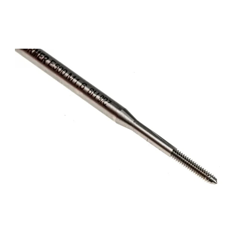 Dormer Metric Standard Machine Threading Tap M1.6 Thread, Straight Flute, Right Hand, HSS, ISO 529 E500M1.6NO3