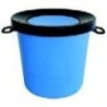 Plastic Dustbin 25 Litre With Flap Pack of 10 Pcs