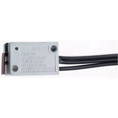 Bartec Plunger Limit Switch, SPDT Contact Configuration, IP54 Duroplast Housing, 250V AC, 5A 