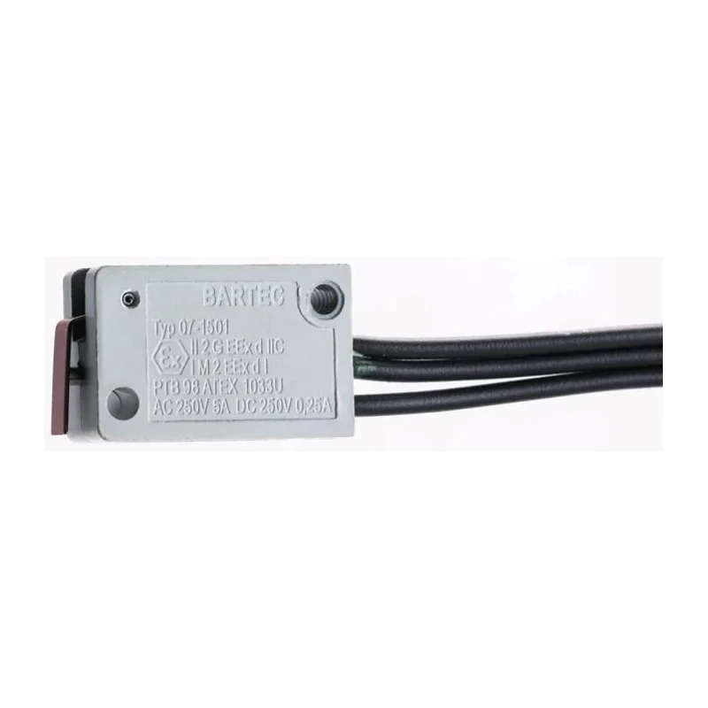 Bartec Plunger Limit Switch, SPDT Contact Configuration, IP54 Duroplast Housing, 250V AC, 5A 