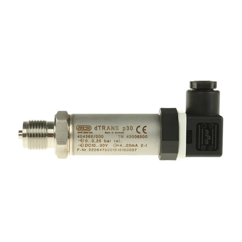 Jumo 404366 Series Pressure Sensor Stainless Steel Housing IP65 Protection Operating -30°C 404366/000-451-405-504-20-61/000