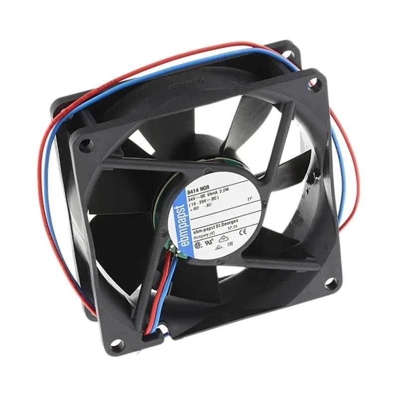 ebm-papst 8400 N Series Axial Fan 24V DC 2W 83mA 3100 RPM 80mm IP20 