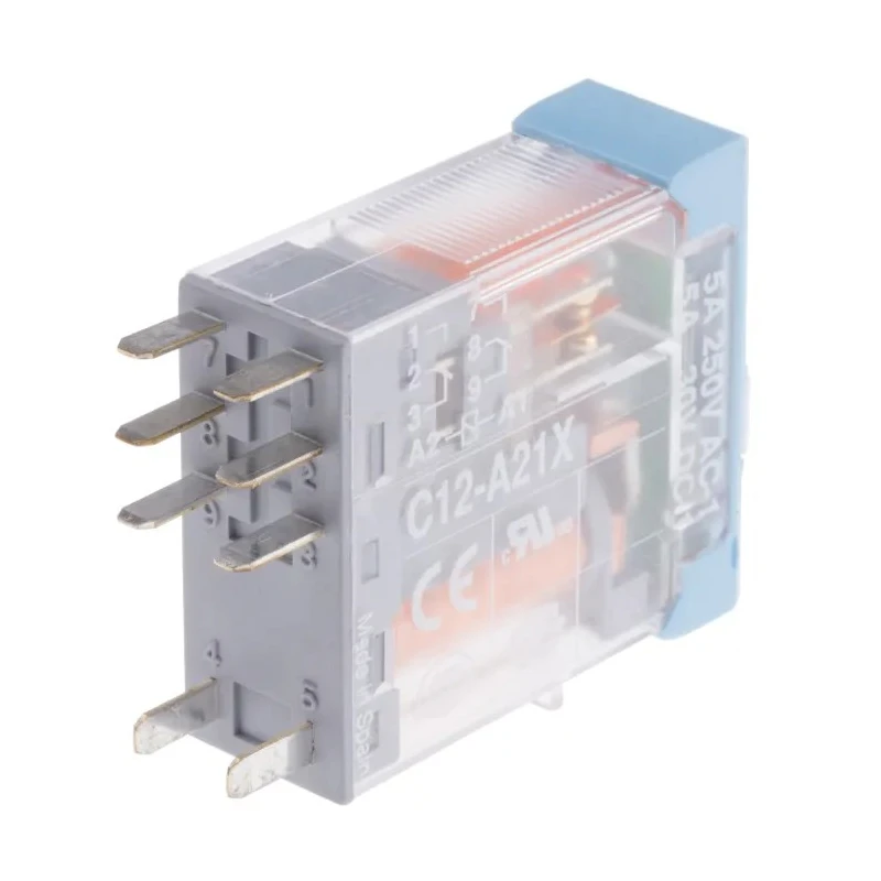 Releco PCB Power Relay 24V ac Coil 5A Switching Current DPDT C12A21X24A