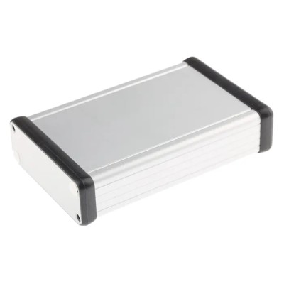 Hammond 1455 Series Silver Aluminium Handheld Enclosure IP54 120 mm x 78 mm x 27 mm 