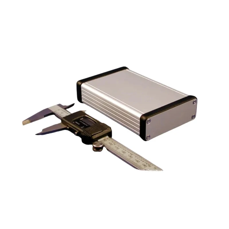 Hammond 1455 Series Silver Aluminium Handheld Enclosure IP54 120 mm x 78 mm x 27 mm 