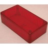Hammond 1591 Series Transparent Red Polycarbonate Enclosure 57 mm x 191 mm x 110 mm IP54