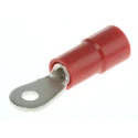 RS PRO Insulated Ring Terminal M2 Stud Size 22 AWG 16 AWG Wire Size Red 613-9205