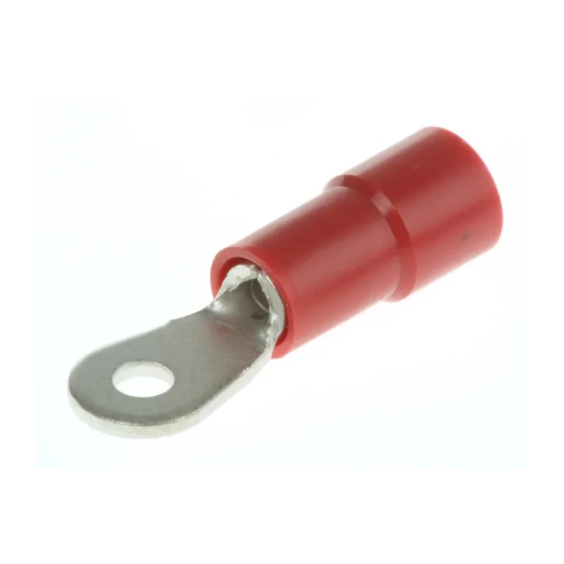 RS PRO Insulated Ring Terminal M2 Stud Size 22 AWG 16 AWG Wire Size Red 613-9205