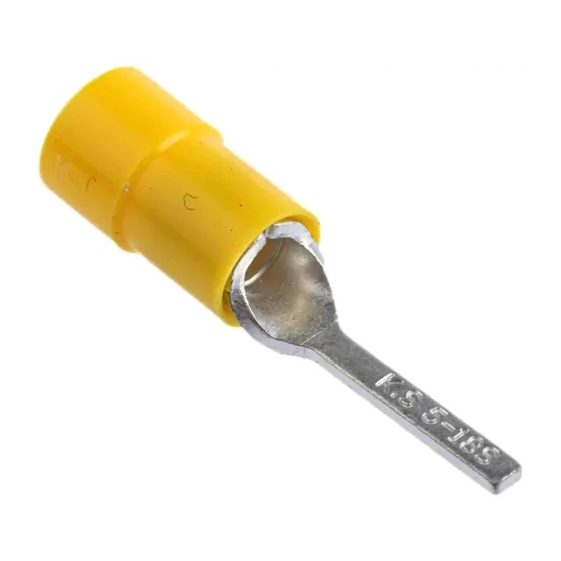 RS PRO Insulated Crimp Blade Terminal 18 mm Blade Length 12 AWG to 10 AWG Yellow 613-9801