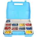 RS PRO Insulated Terminal Crimp Terminal Kit with 750 Pieces including Ring Spade and Butt Splice Terminals 0.5mm² 613-9974