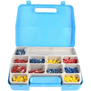RS PRO Insulated Terminal Crimp Terminal Kit with 750 Pieces including Ring Spade and Butt Splice Terminals 0.5mm² 613-9974