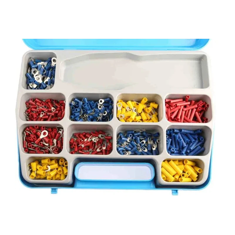 RS PRO Insulated Terminal Crimp Terminal Kit with 750 Pieces including Ring Spade and Butt Splice Terminals 0.5mm² 613-9974