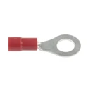 RS PRO Insulated Ring Terminal, M6 Stud, 22 AWG to 16 AWG Wire Size, Vinyl Insulation, Copper Tin Plated, Red 613-9255