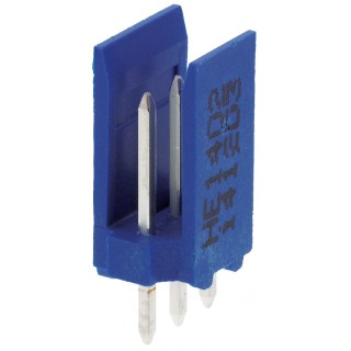 NEUTRAL AMPMODU Series Straight Through Hole Shrouded PCB Header 3 Contacts 2.54 mm Pitch 1 Row HE14