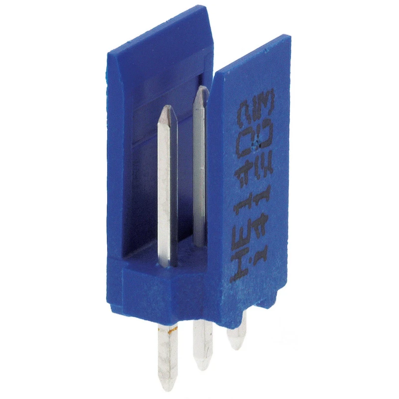 NEUTRAL AMPMODU Series Straight Through Hole Shrouded PCB Header 3 Contacts 2.54 mm Pitch 1 Row HE14