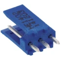 NEUTRAL AMPMODU Series Straight Through Hole Shrouded PCB Header 3 Contacts 2.54 mm Pitch 1 Row HE14