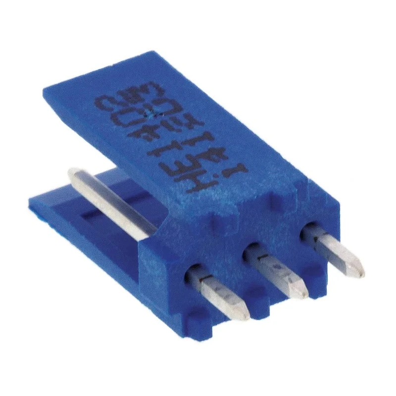 NEUTRAL AMPMODU Series Straight Through Hole Shrouded PCB Header 3 Contacts 2.54 mm Pitch 1 Row HE14