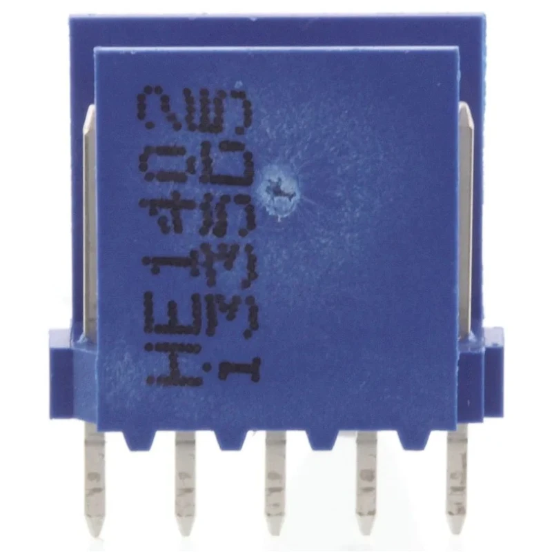 NEUTRAL AMPMODU Series Straight Through Hole Shrouded PCB Header 5 Contacts 2.54mm Pitch HE14