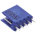 NEUTRAL AMPMODU Series Straight Through Hole Shrouded PCB Header 5 Contacts 2.54mm Pitch HE14