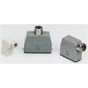 TE Connectivity Heavy Duty Power Connector Hood H-A Range 2 Lever Locking Aluminium Body PG16 Thread Size IP65 1-1102134-7