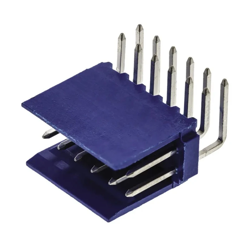 NEUTRAL AMPMODU Series Right Angle Through Hole Shrouded PCB Header 12 Contacts 2.54 mm Pitch 2 Row HE14