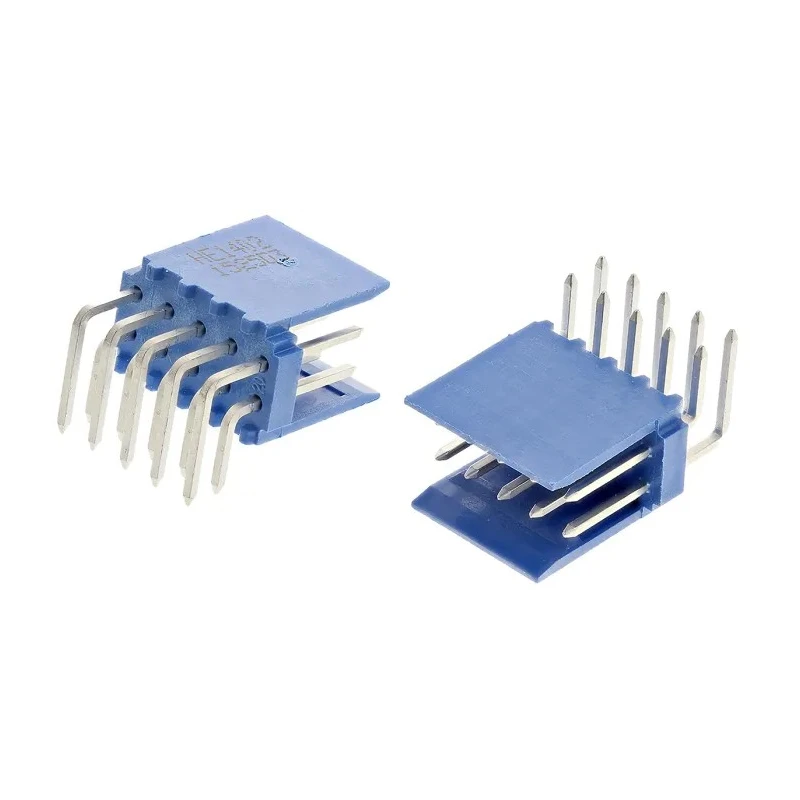 NEUTRAL AMPMODU Series Right Angle 10 Contact Through Hole PCB Header 2.54 mm Pitch Shrouded HE14