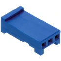 TE Connectivity AMPMODU HE13/HE14 Female Connector Housing 2.54 mm Pitch 3 Way 1 Row Straight 281838-3