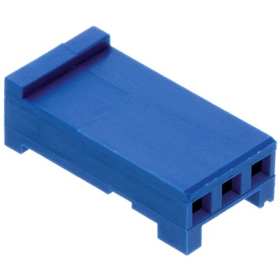 TE Connectivity AMPMODU HE13/HE14 Female Connector Housing 2.54 mm Pitch 3 Way 1 Row Straight 281838-3