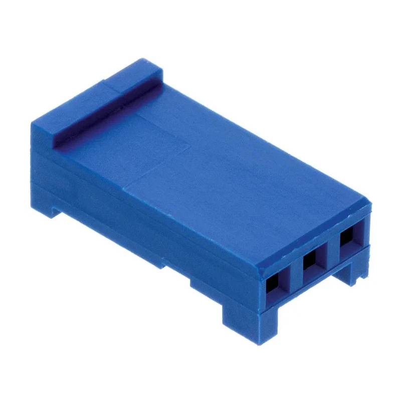 TE Connectivity AMPMODU HE13/HE14 Female Connector Housing 2.54 mm Pitch 3 Way 1 Row Straight 281838-3