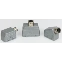 TE Connectivity Heavy Duty Power Connector Hood Aluminium Body 2 Lever Locking IP65 HE Series 1-1102289-6