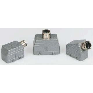 TE Connectivity Heavy Duty Power Connector Hood Aluminium Body 2 Lever Locking IP65 HE Series 1-1102289-6