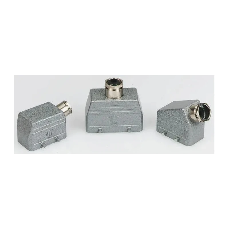 TE Connectivity Heavy Duty Power Connector Hood Aluminium Body 2 Lever Locking IP65 HE Series 1-1102289-6